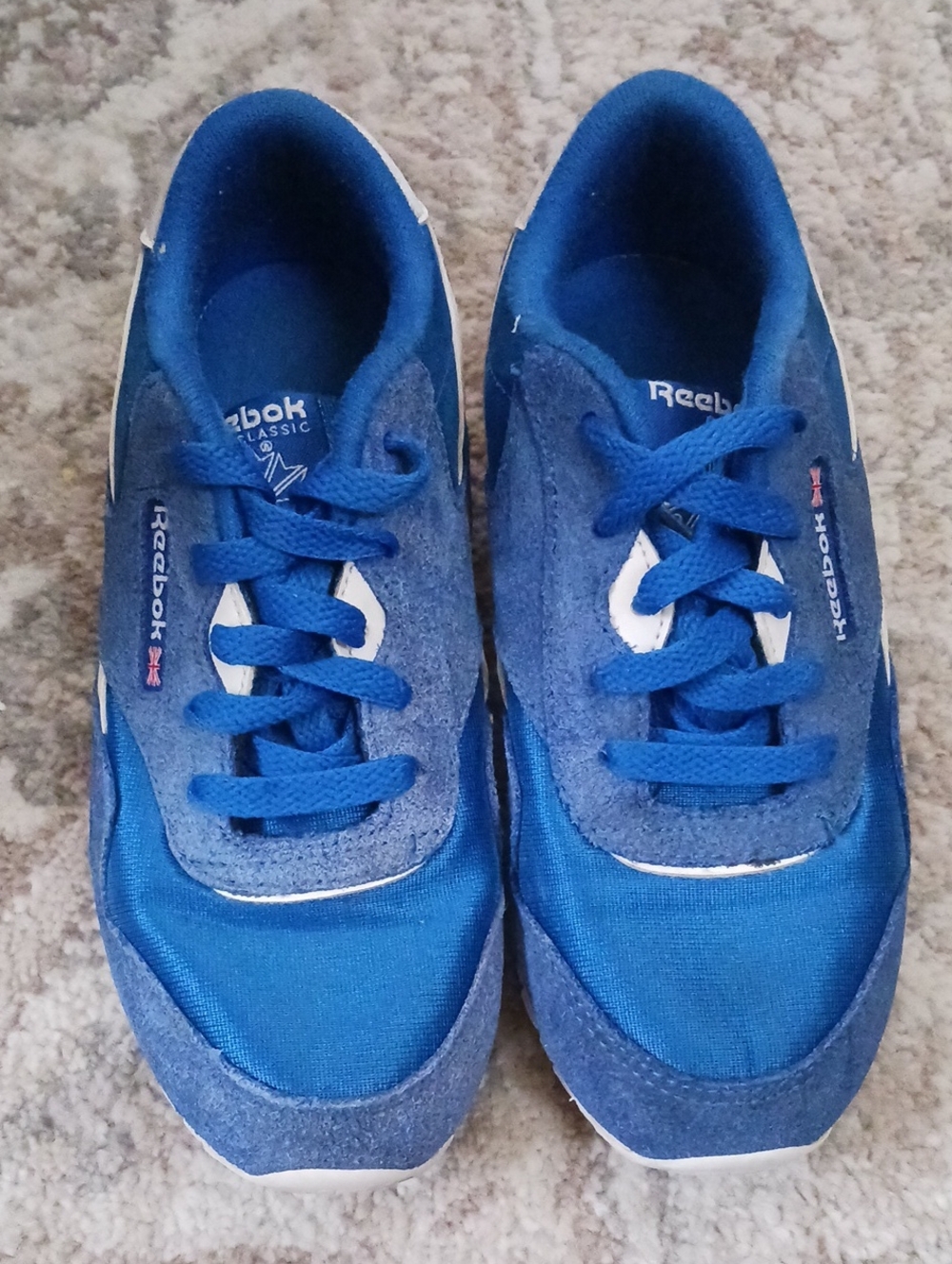 Reebok Kids Classic Blue Lace-Up Sneakers